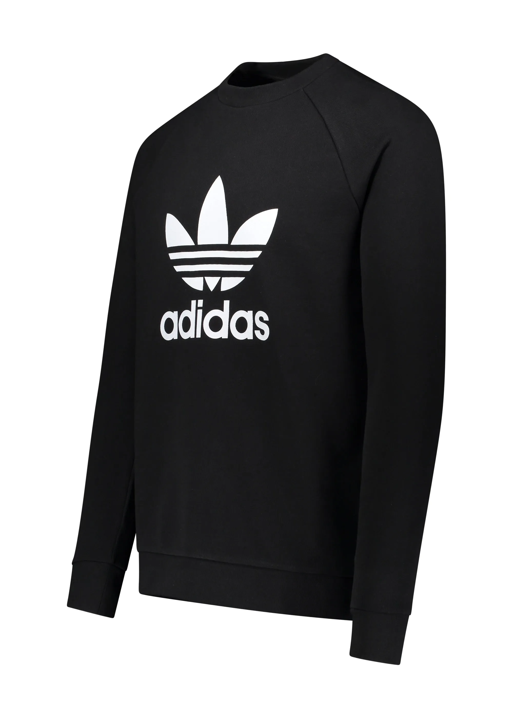 Adidas Originals Apparel Trefoil Crewneck Sweater - Black