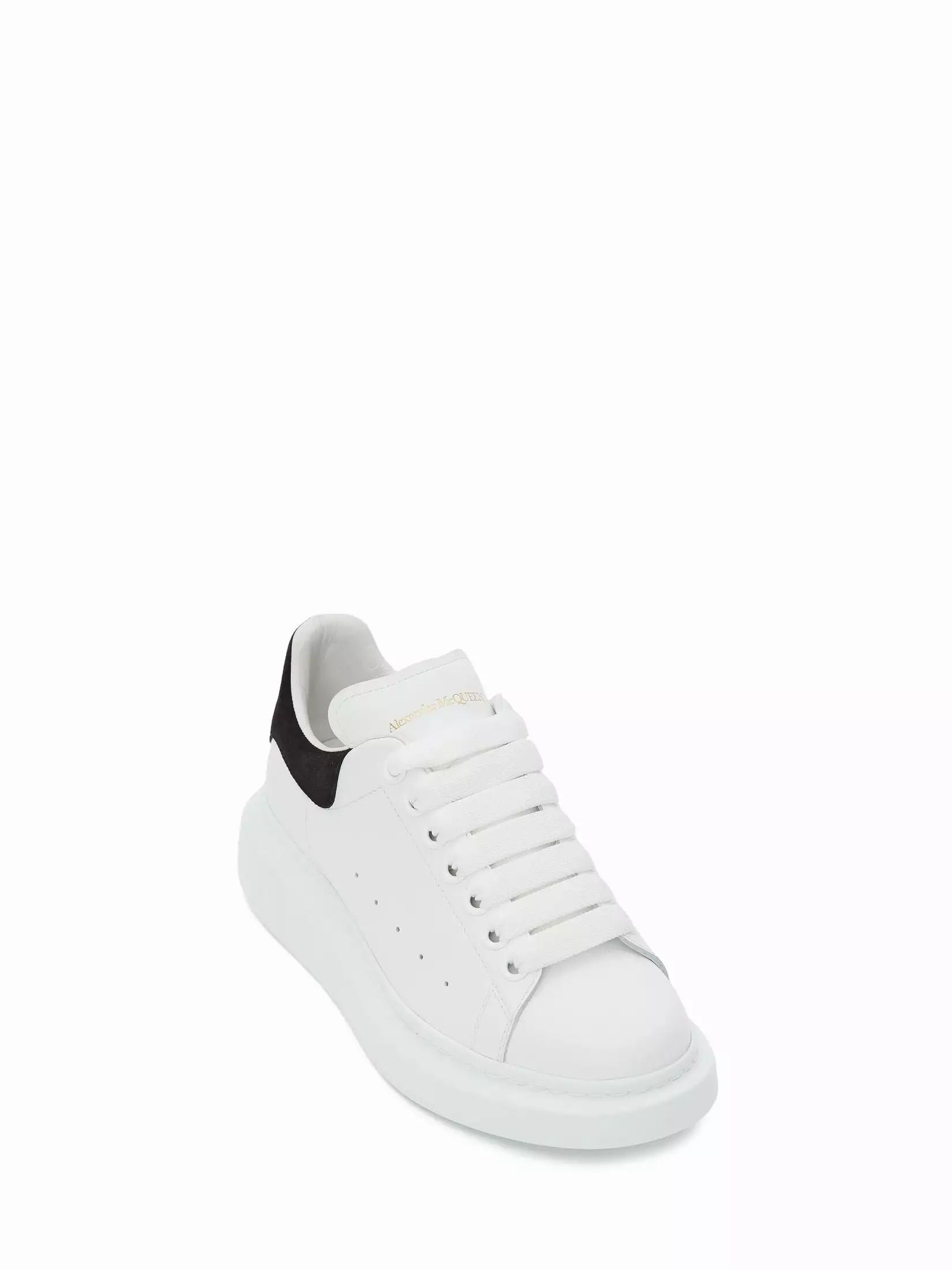 Alexander McQueen Womens Oversized Sneaker - WHITE/BLACK