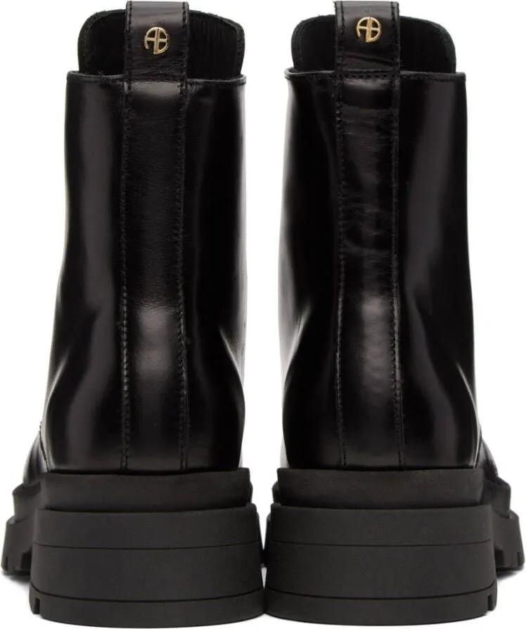 ANINE BING Black Luc Combat Boots