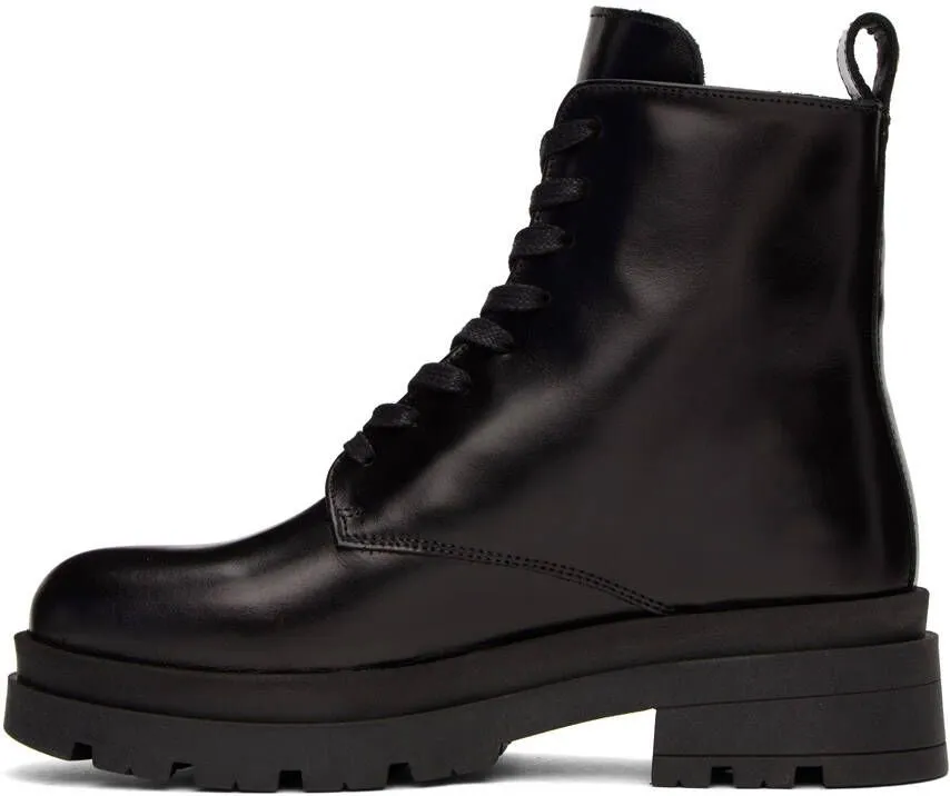 ANINE BING Black Luc Combat Boots