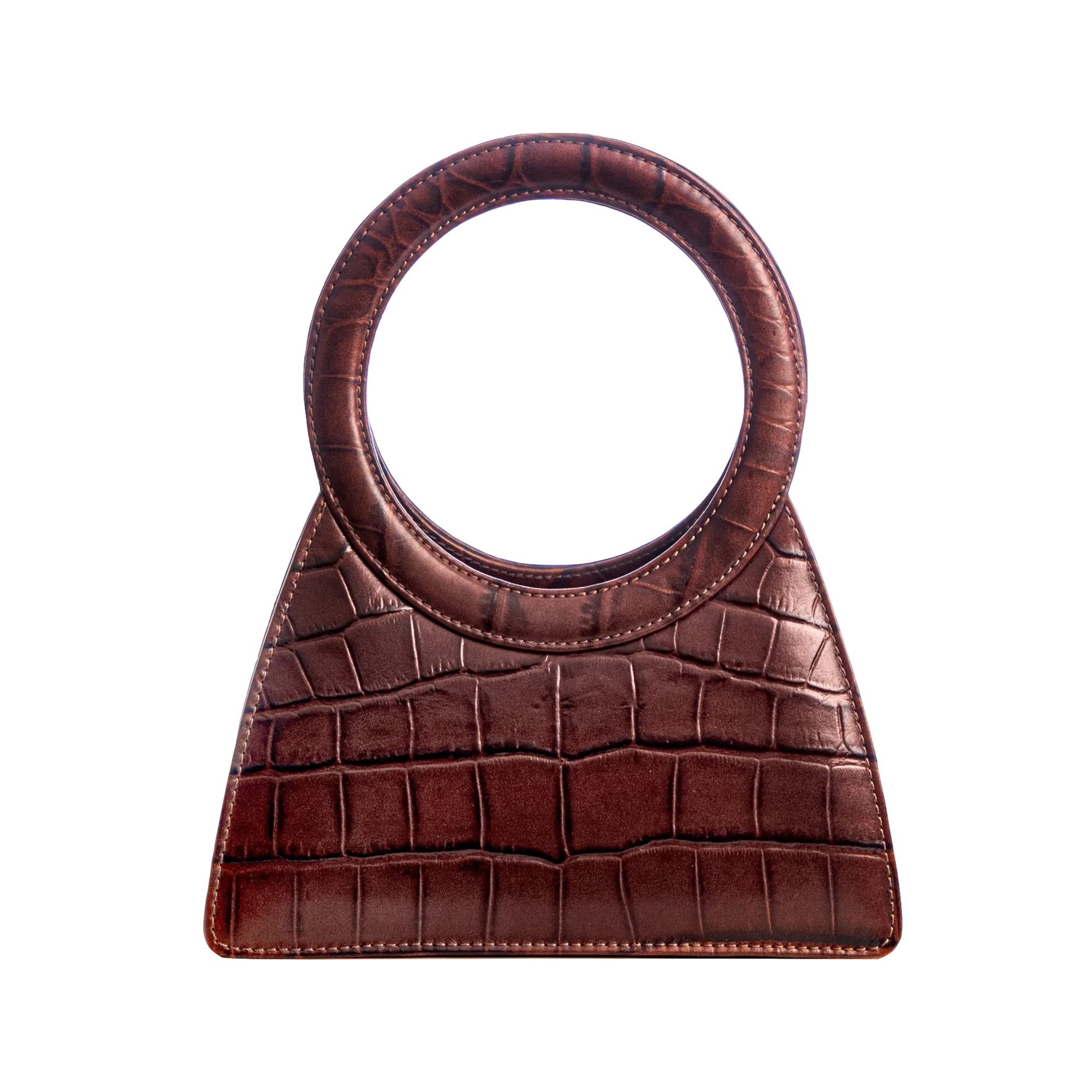 Aseela - Brown - Circular Top Handle