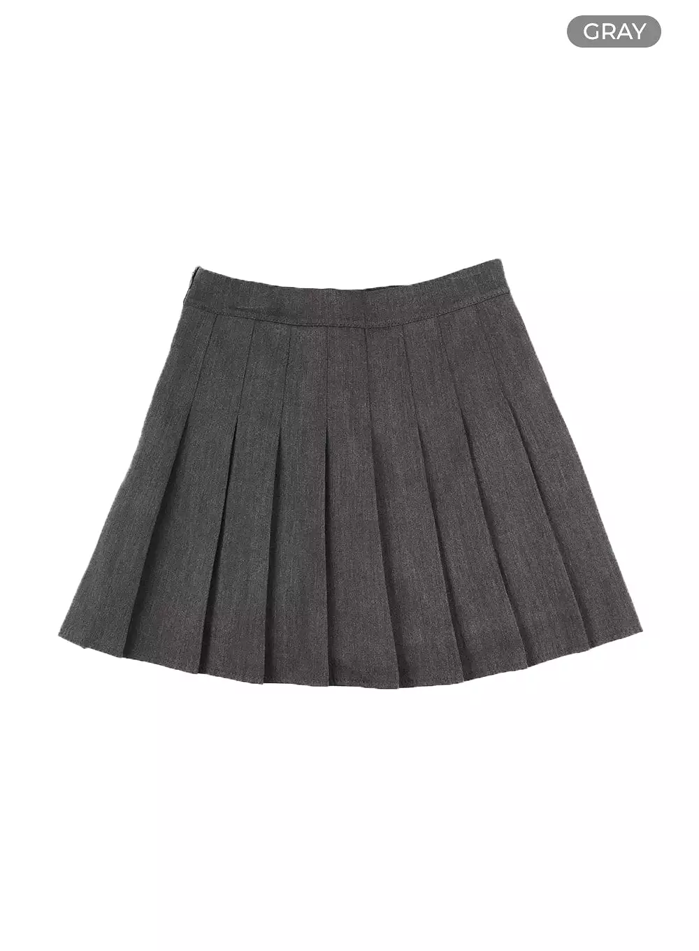 Basic Cotton Pleated Mini Skirt OM426