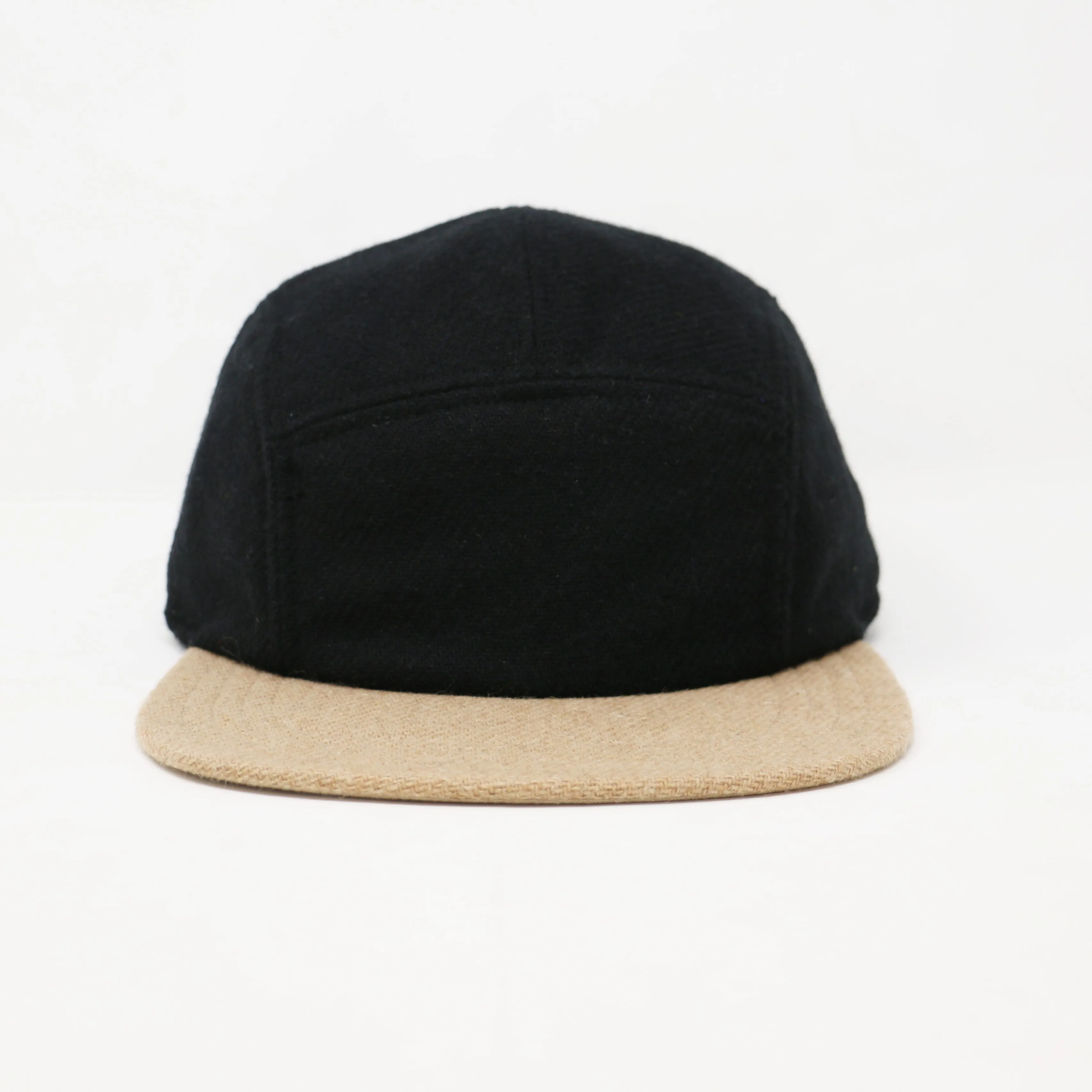 Black & Beige 5-Panel Wool