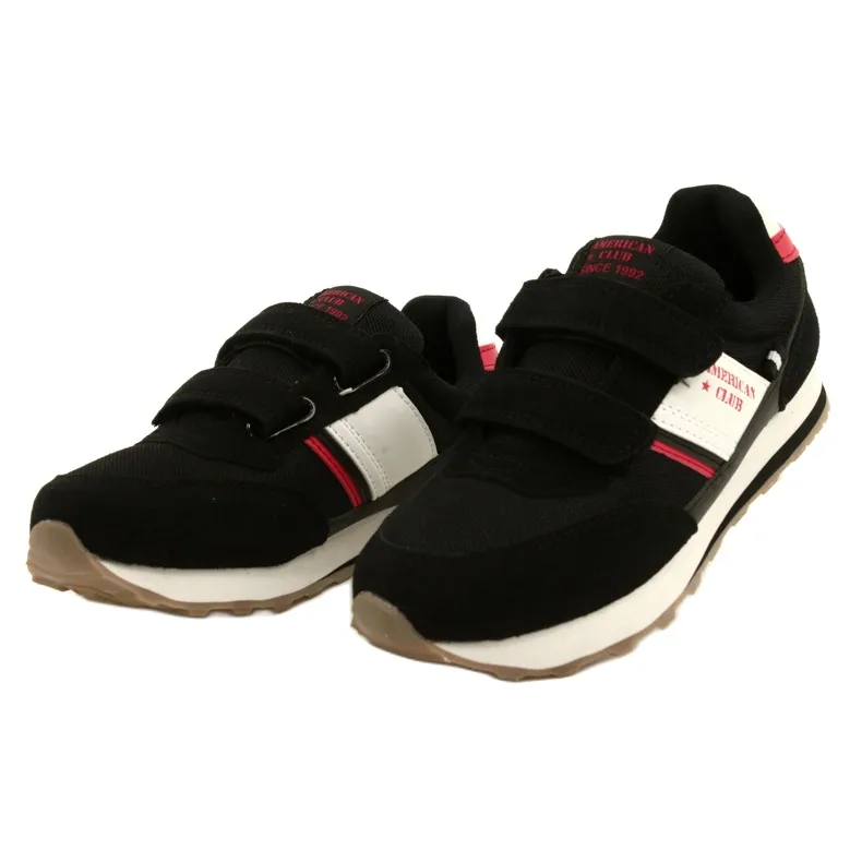 Black American Club ES90 / 22 boys' sports shoes white red