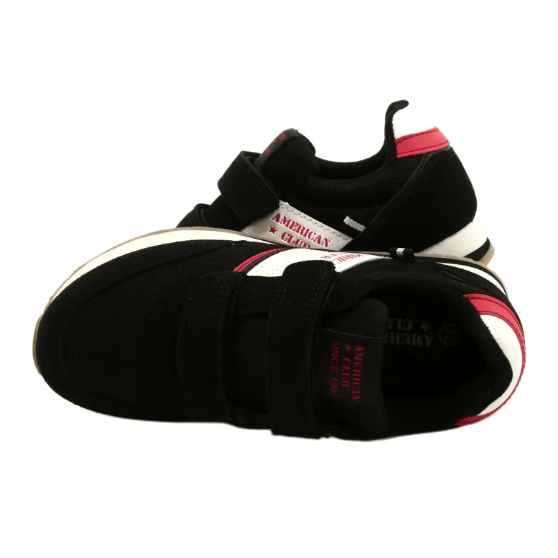 Black American Club ES90 / 22 boys' sports shoes white red