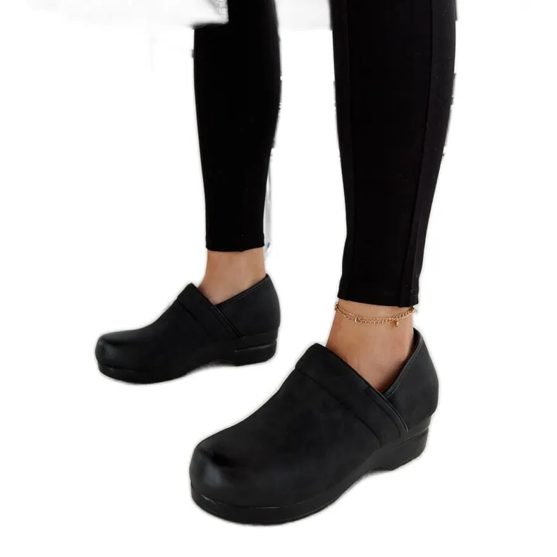 Black Montoro platform shoes