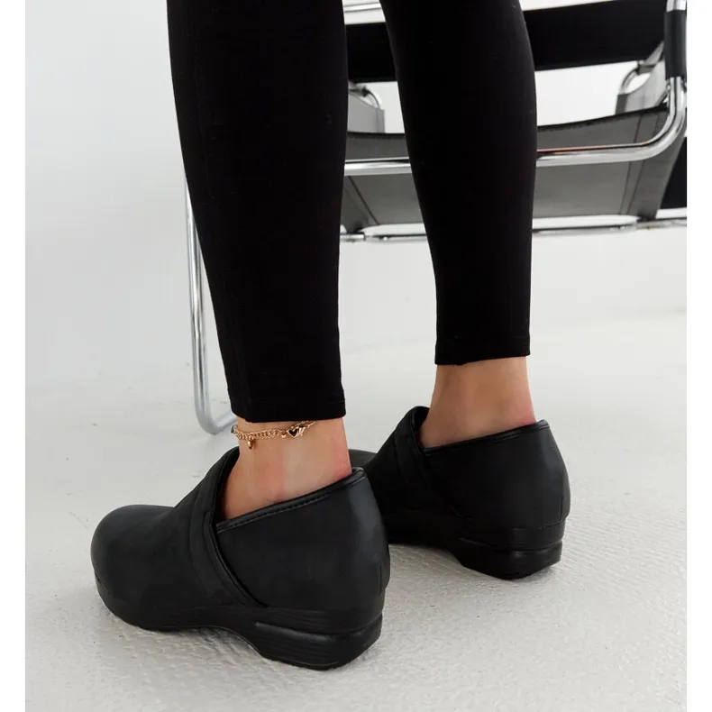 Black Montoro platform shoes