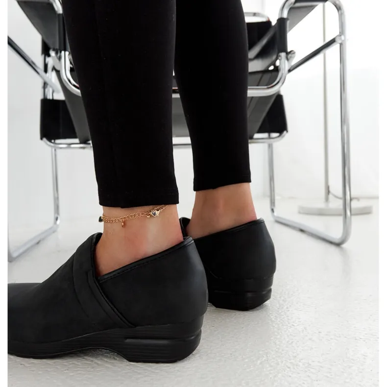 Black Montoro platform shoes