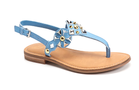 Blue thong sandals