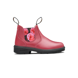 Blundstone Mauve With Pink Rose Elastic Kids' Boot