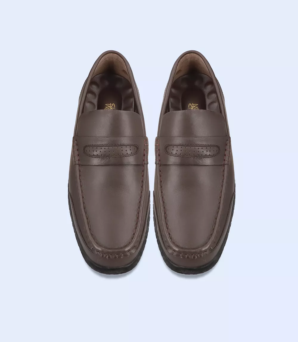 BM5233-BROWN-Men Driving Moccasins