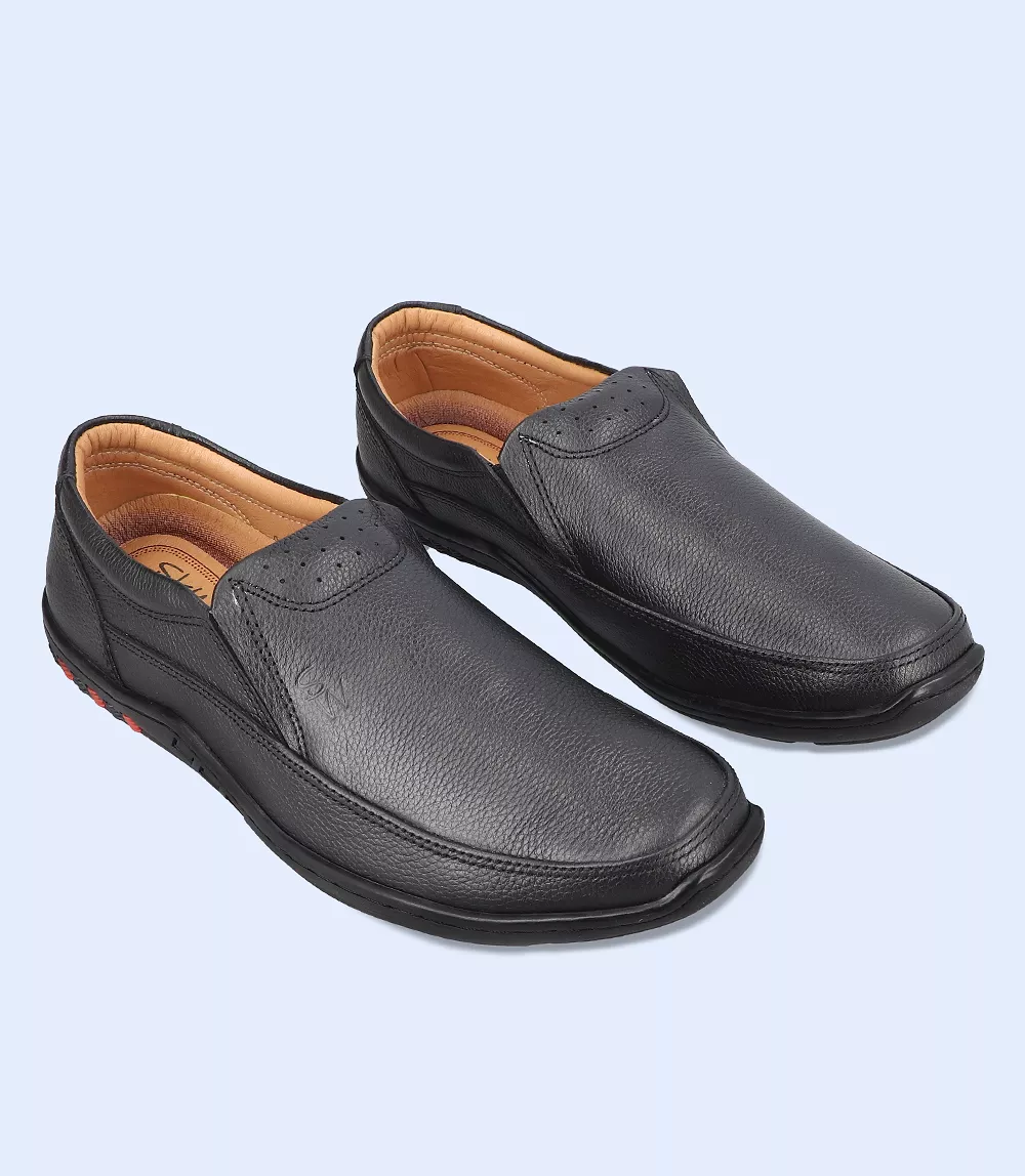 BM5277-BLACK-Men Comfort Life Style Shoes