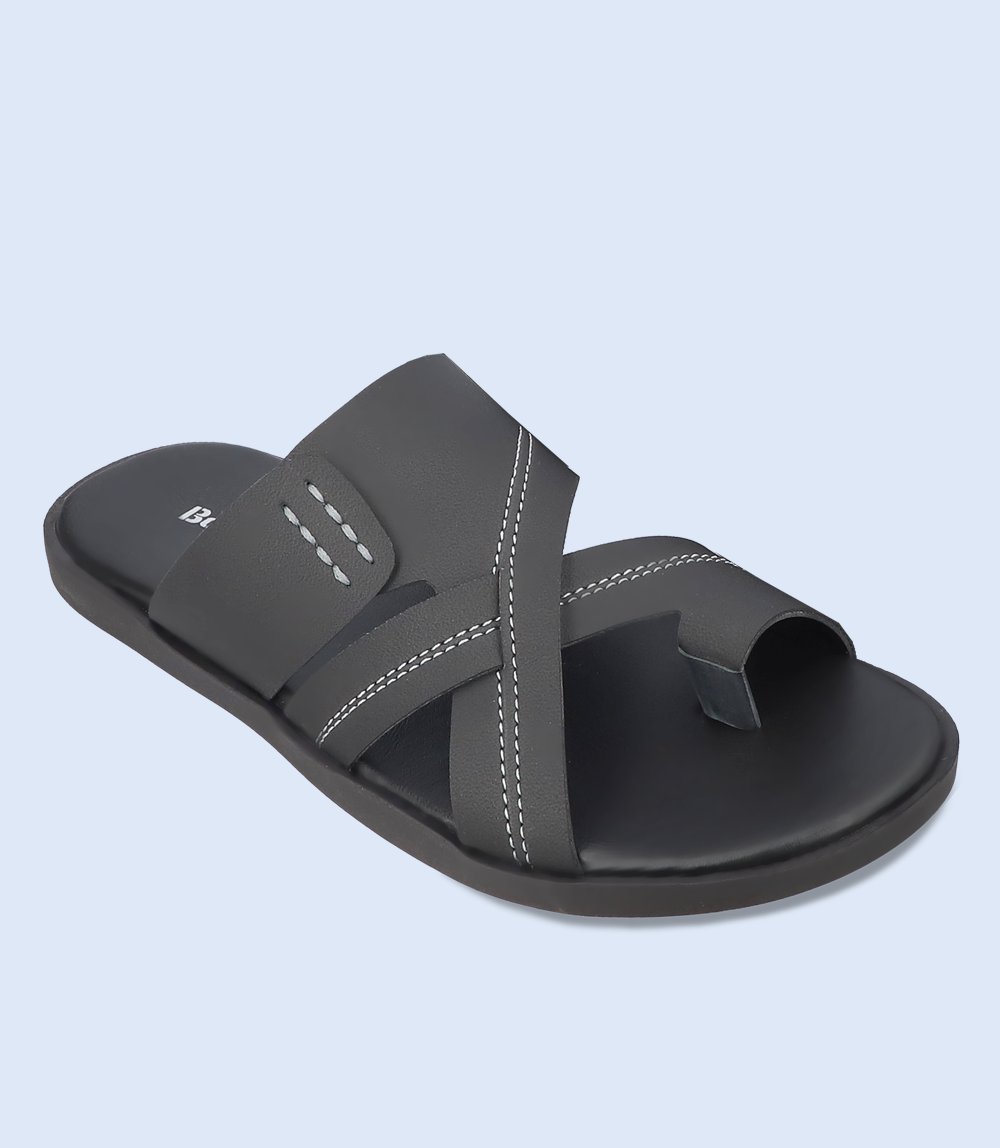 BM5462-BLACK-Men Chappal