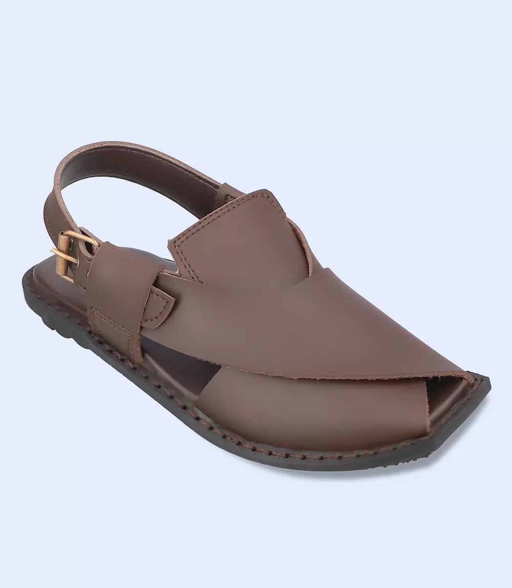 BM5579-BROWN-Men Peshawari's