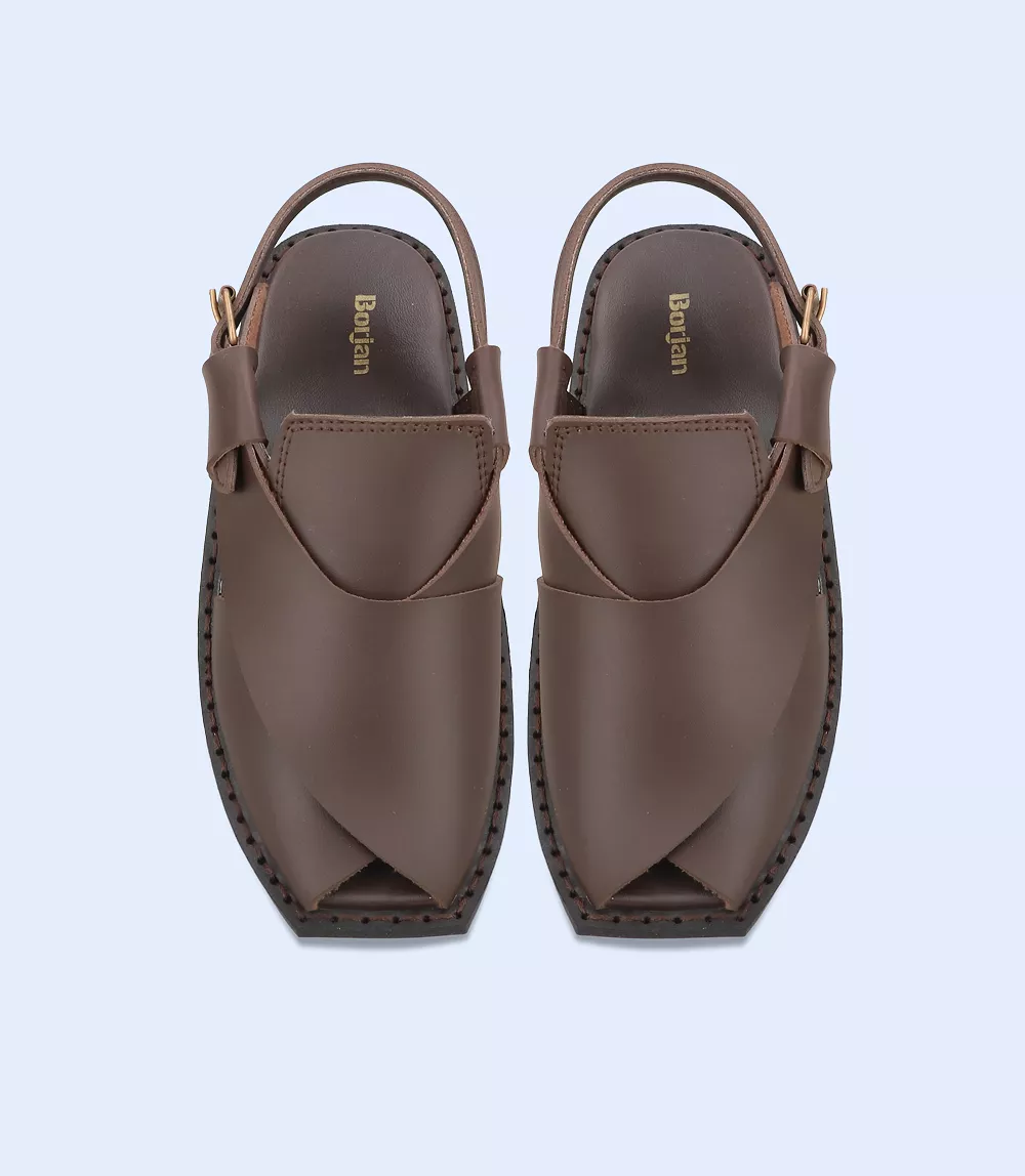 BM5579-BROWN-Men Peshawari's