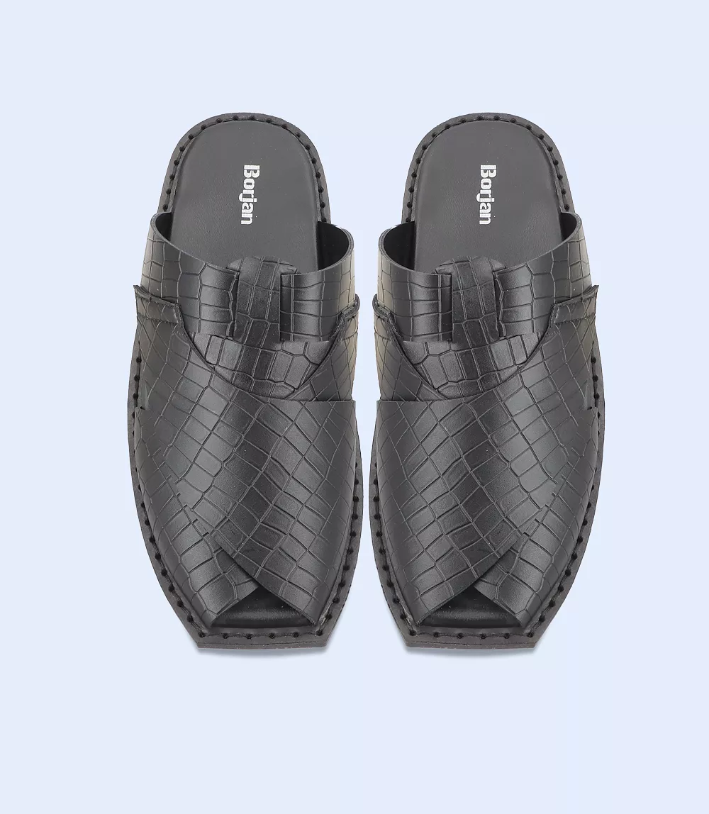 BM5618-BLACK-Men Peshawari's