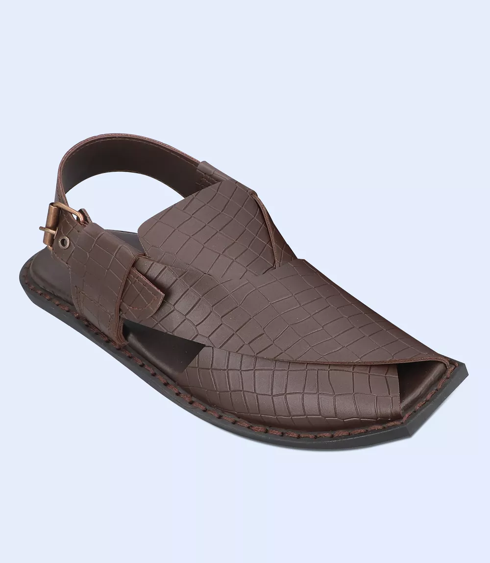 BM5622-BROWN-Men Peshawari