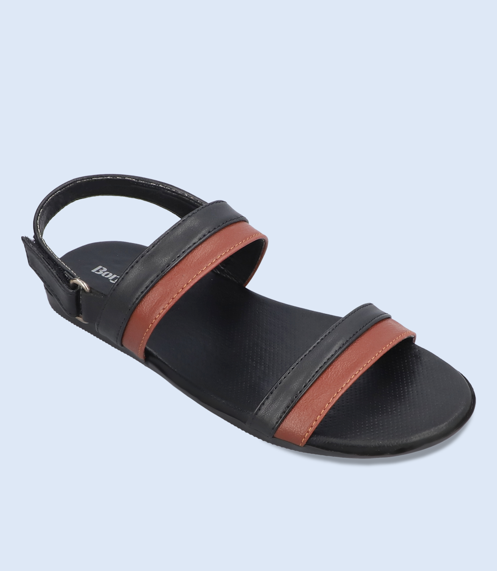 BM5632-Black-Men Sandal