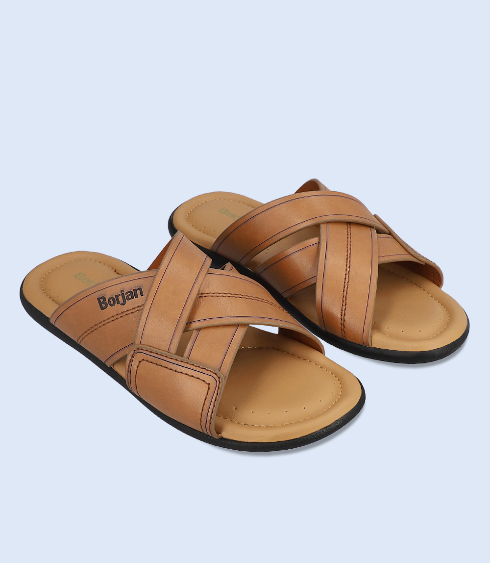 BM6069-TAN-Men Slipper