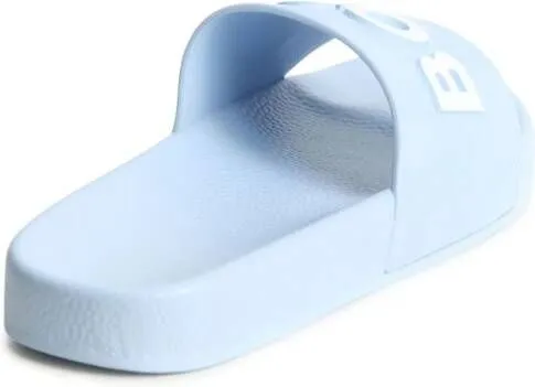 BOSS Kidswear logo-embossed flip flops Blue