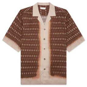 Boxy Viscose Shirt - Rust