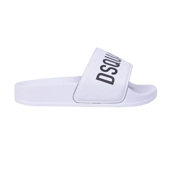 Boys White Logo Slides