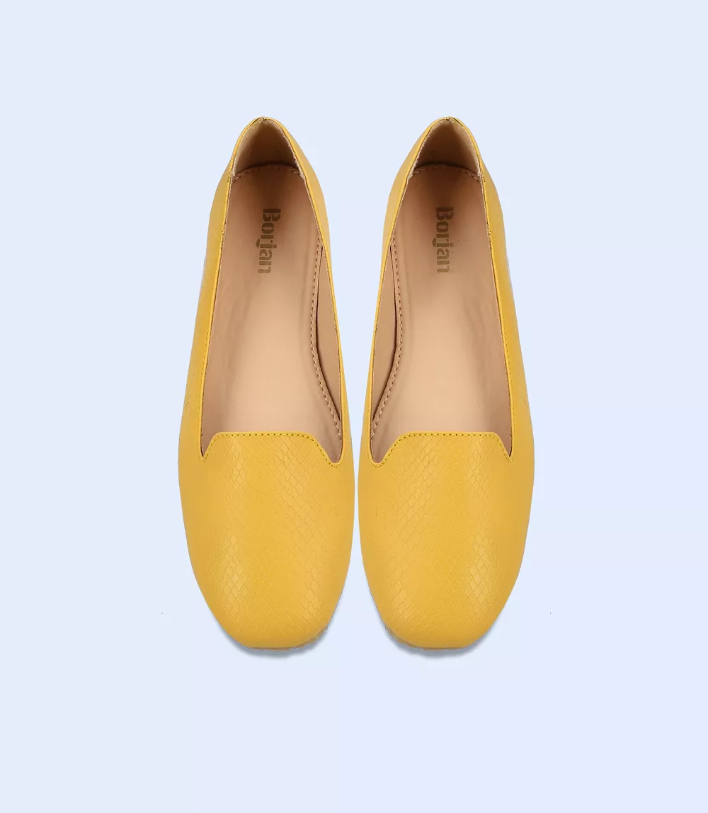 BW8307-MUSTARD-Women Casual Pumps