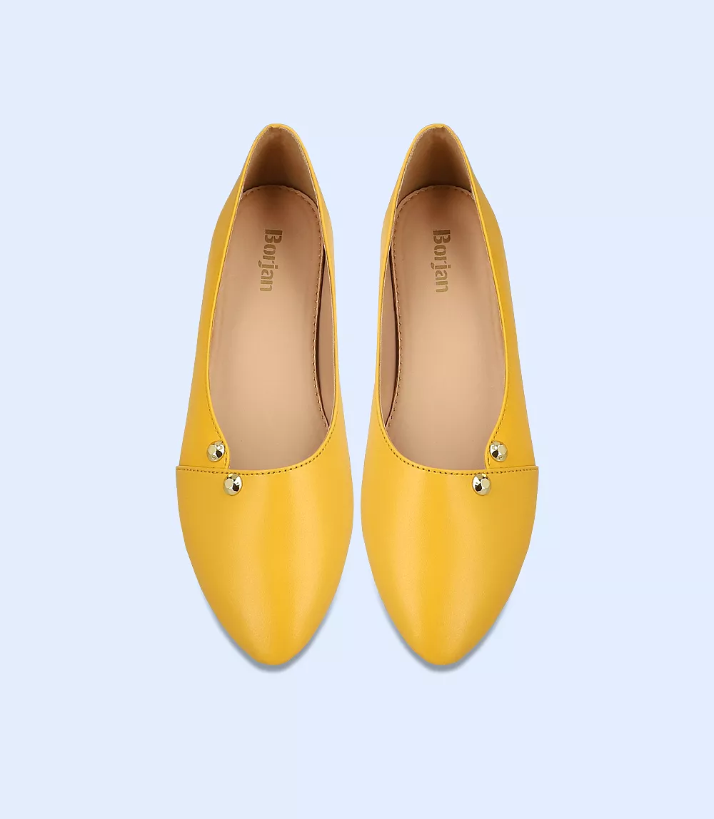 BW8311-MUSTARD-Women Casual Pumps