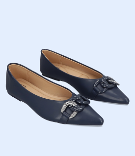 BW8478-NAVY-Women Casual Pumps