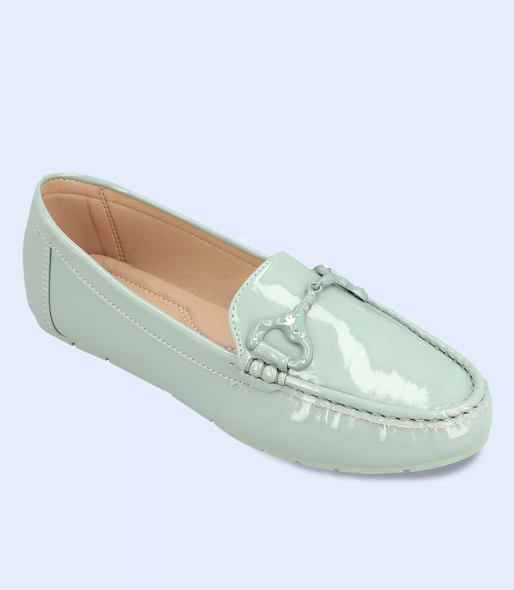 BW8492-MINT-Women Comfort Moccasins