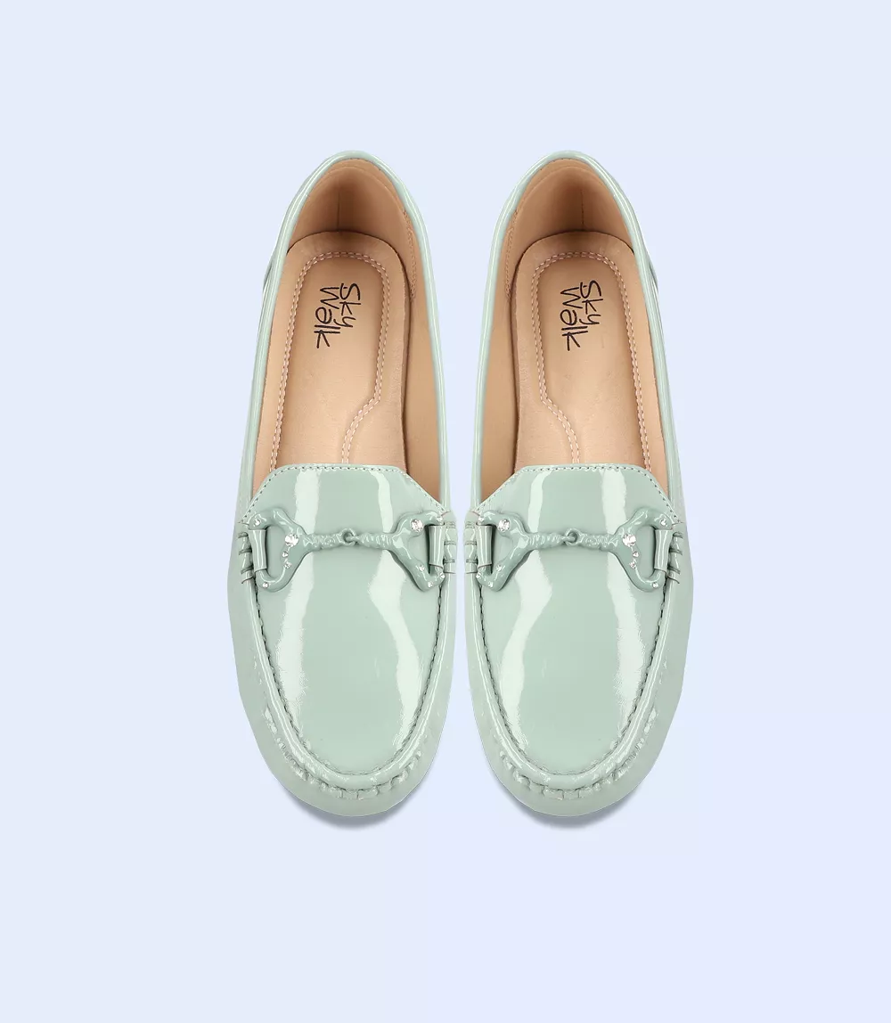 BW8492-MINT-Women Comfort Moccasins