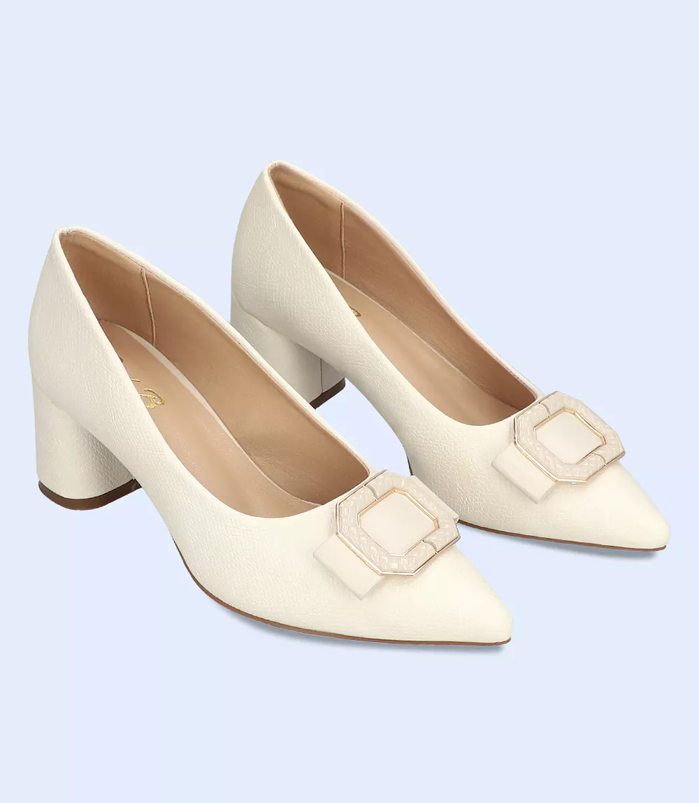 BW8619-IVORY-Women Casual Court Shoes