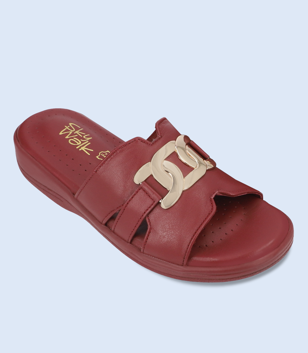 BW9512-MAROON-Women Slipper