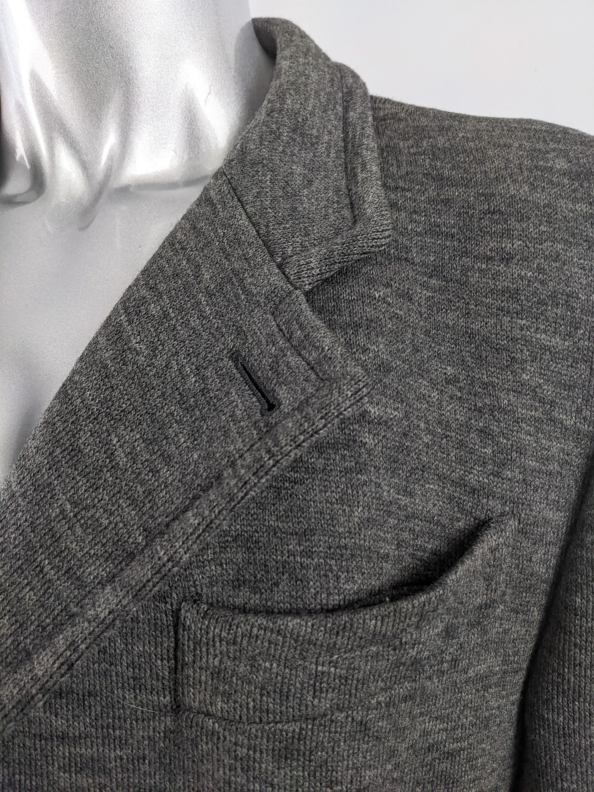 Carlo Pignatelli Vintage Mens Wool Knit Coat, 1980s