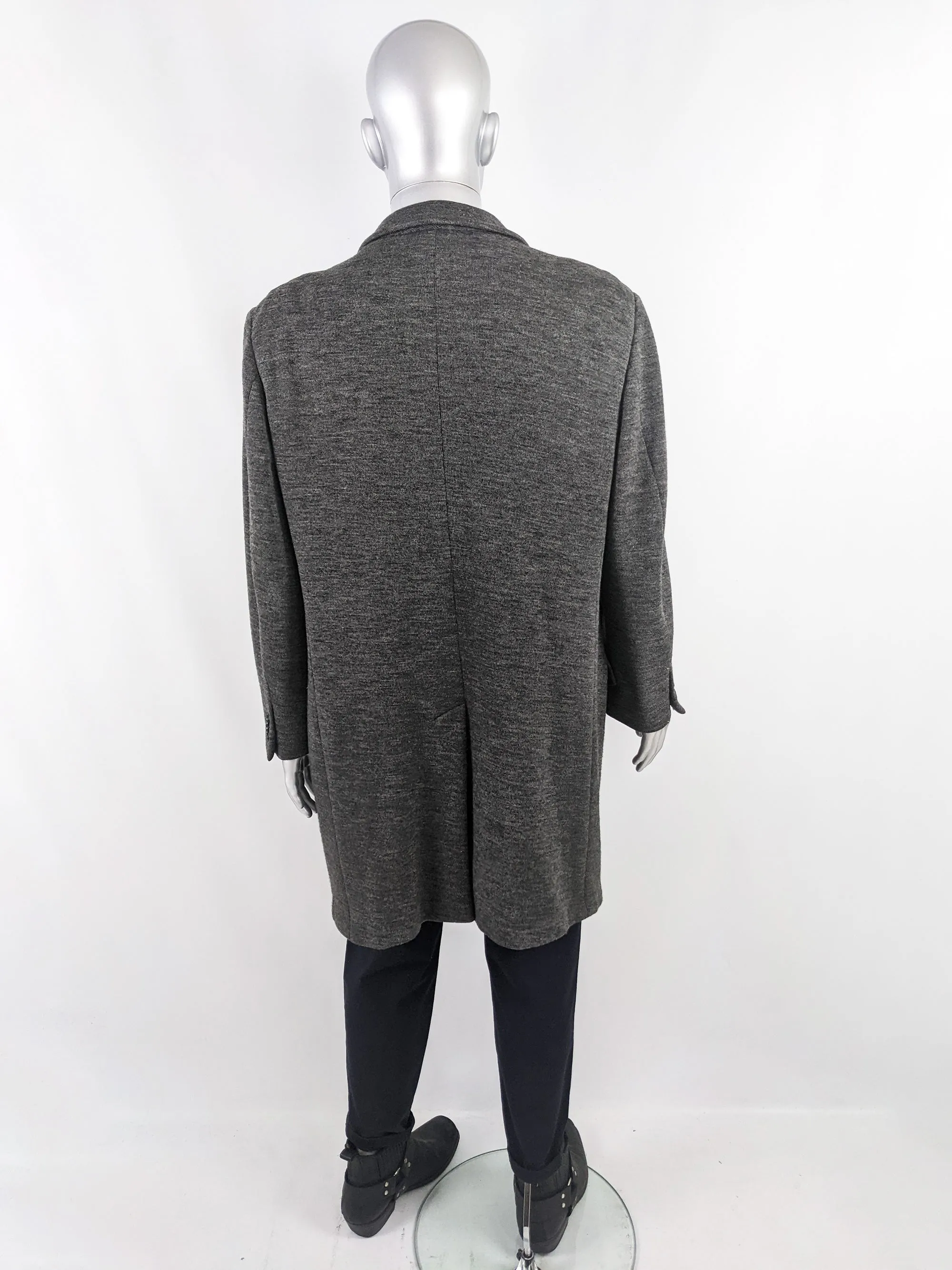 Carlo Pignatelli Vintage Mens Wool Knit Coat, 1980s