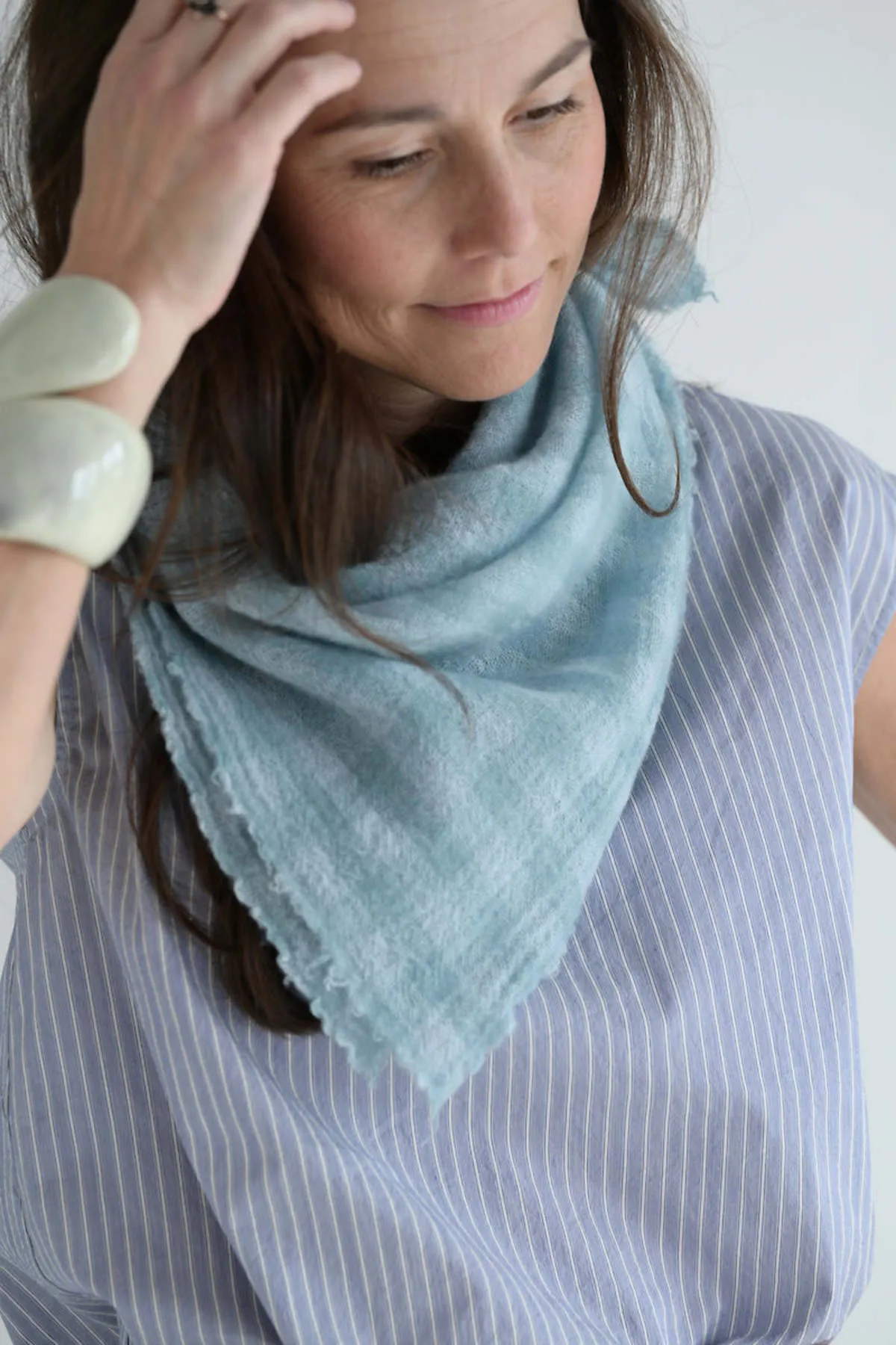 Cashmere Check Scarf - Mare