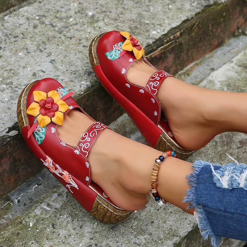 Casual Print Platform Sandals