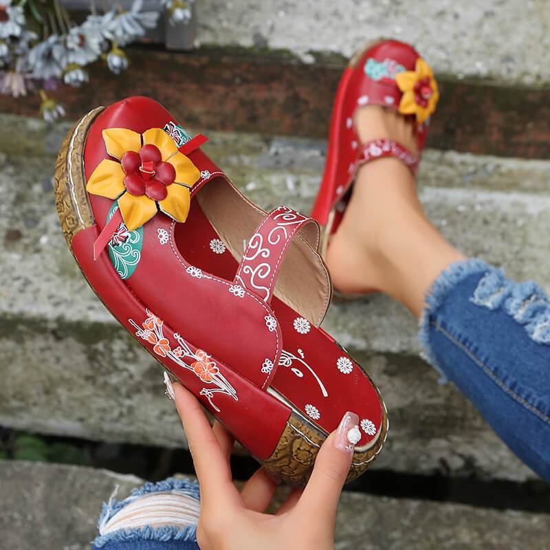 Casual Print Platform Sandals