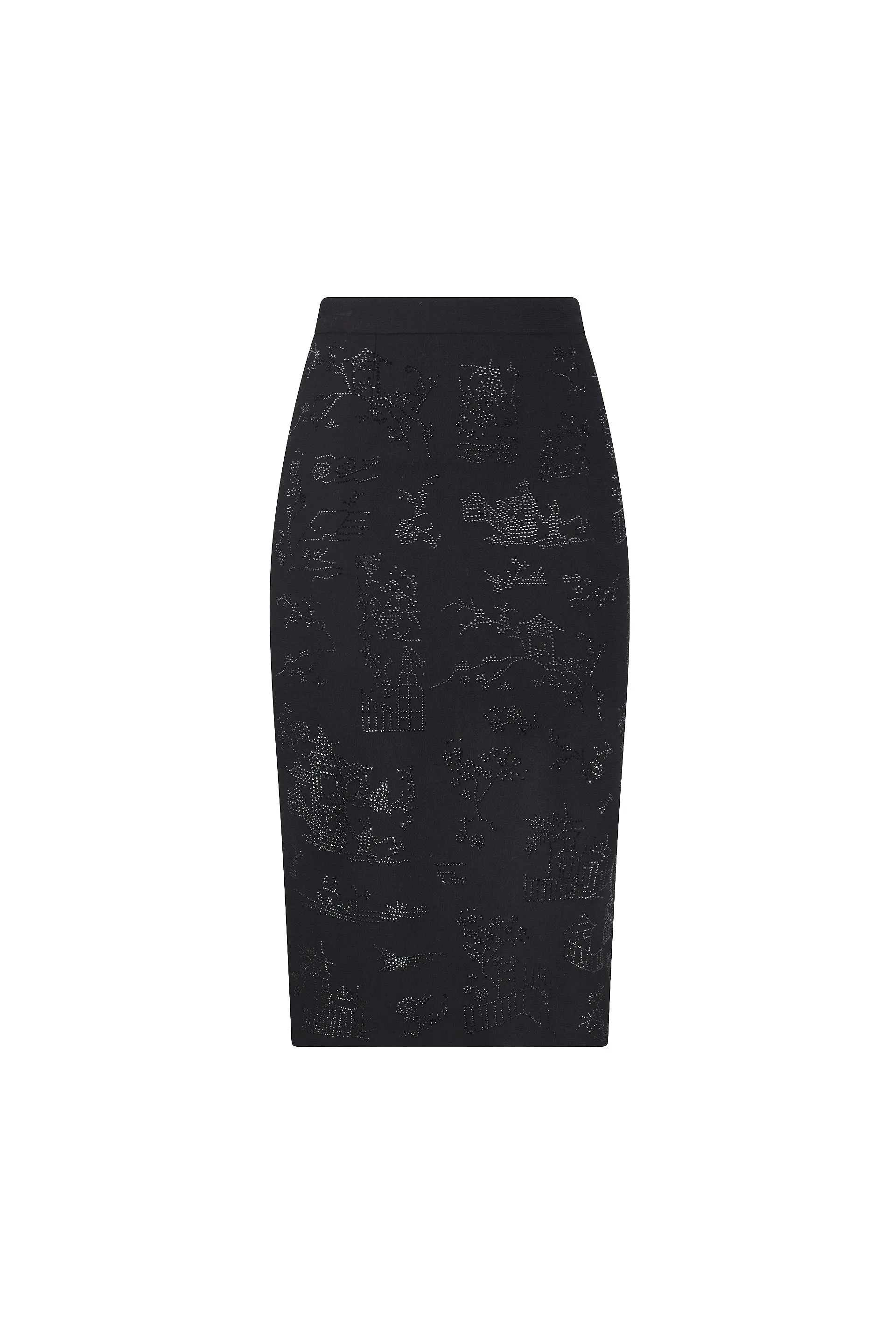 'CHINOISERIE' CLASSIC PENCIL SKIRT