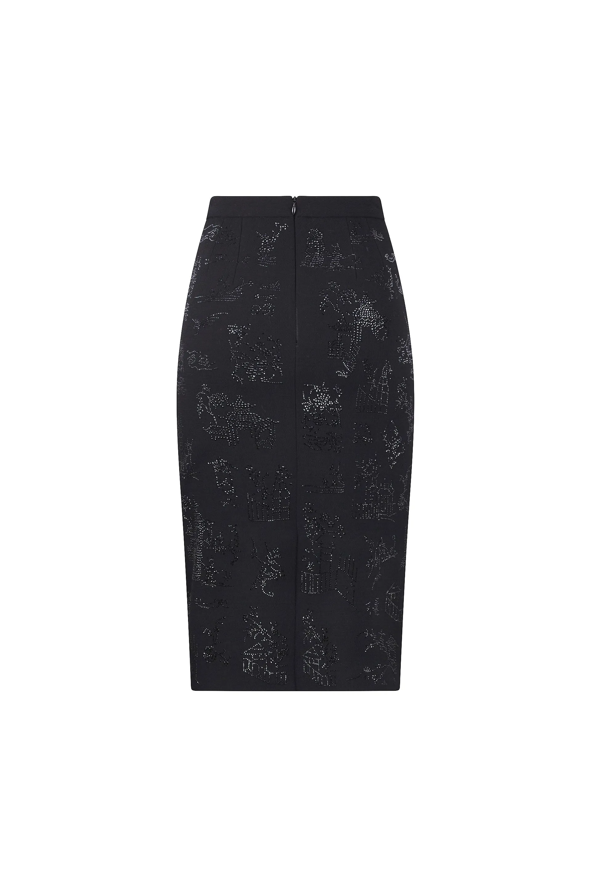 'CHINOISERIE' CLASSIC PENCIL SKIRT