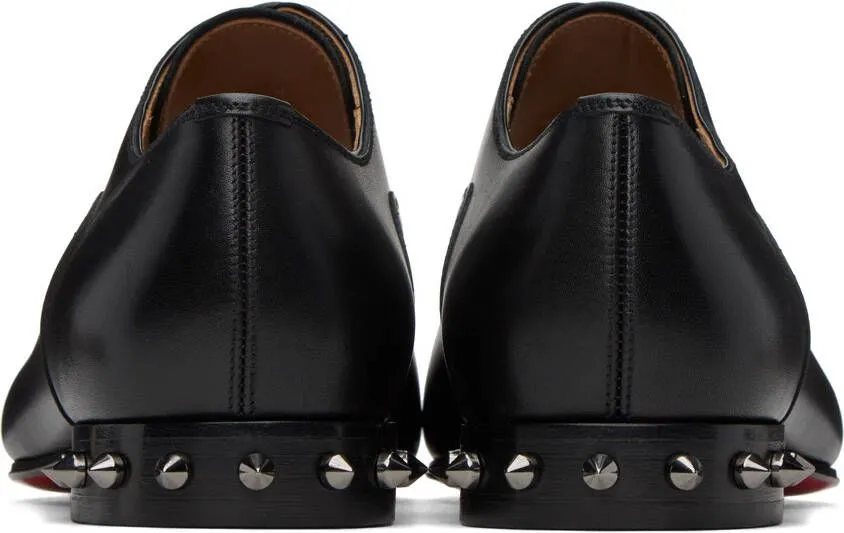 Christian Louboutin Black Greggo Spikes Oxfords