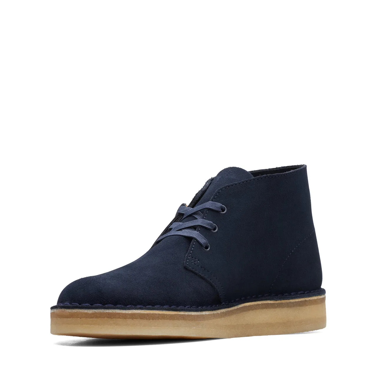 Clarks Originals Desert Coal Boots Men's Navy Blue Suede Chukkas Boots 26169997