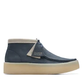 Clarks Originals Wallabee Cup Boots Men's Navy Blue Nubuck Chukkas 26171091