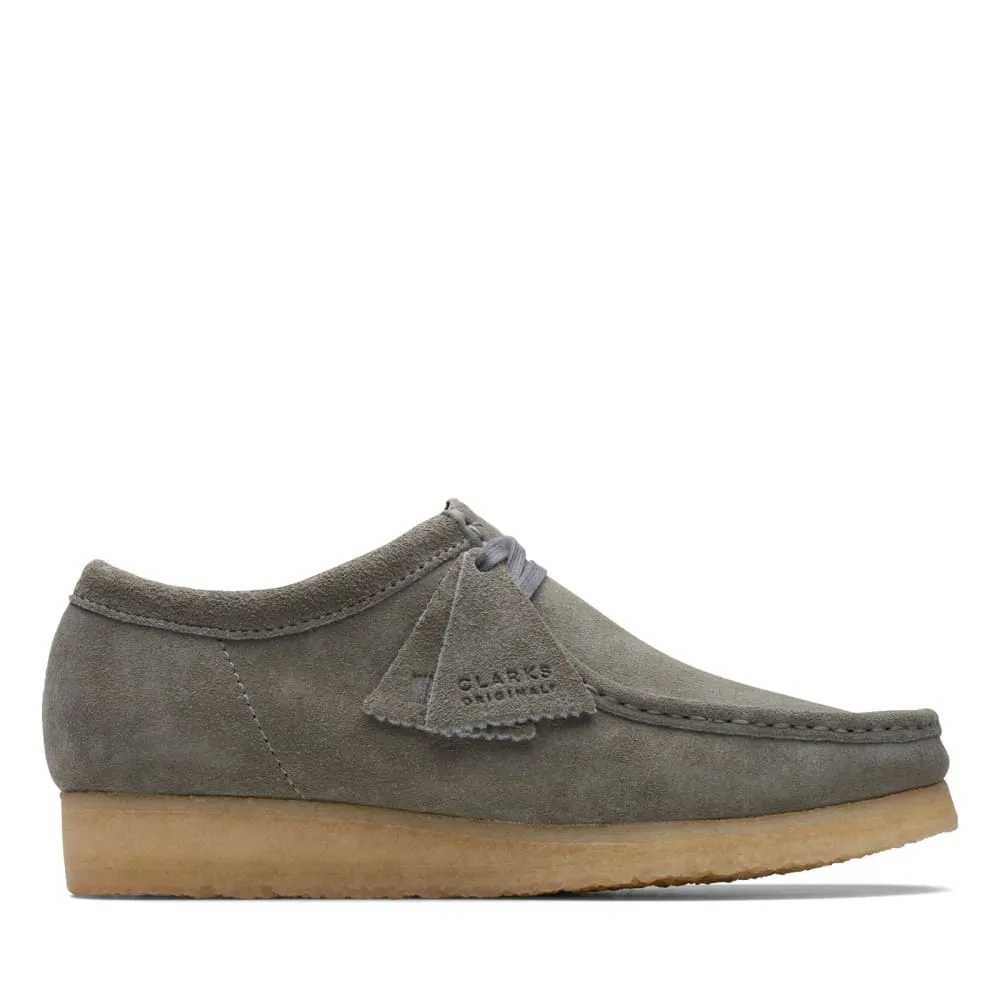 Clarks Originals Wallabee Low Men's Gray Suede Oxfords 26170535