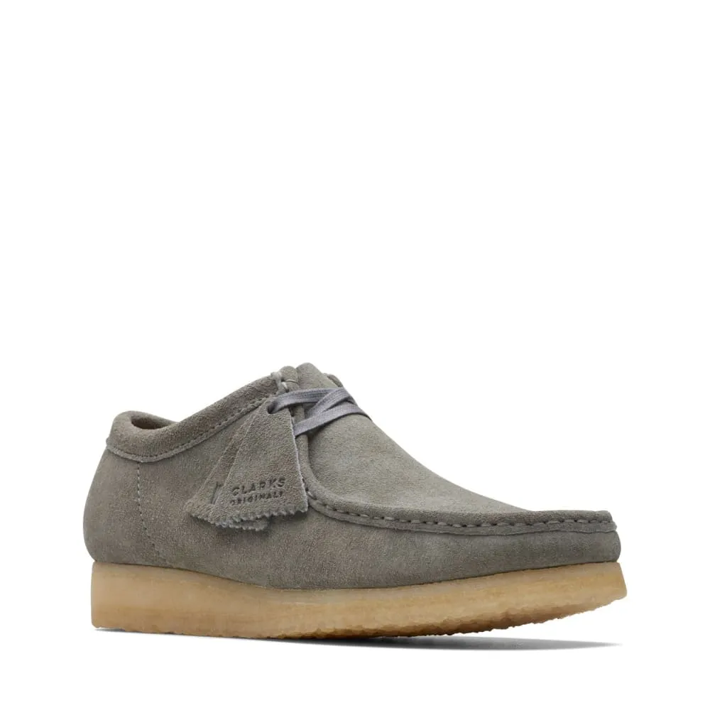 Clarks Originals Wallabee Low Men's Gray Suede Oxfords 26170535