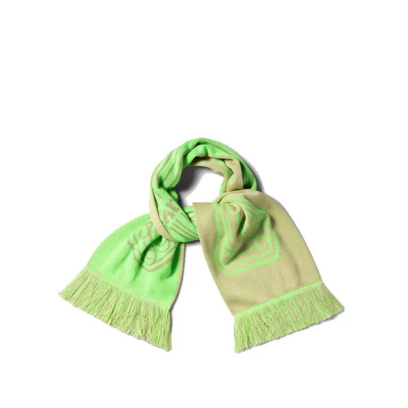 Column Scarf - Fluoro Green