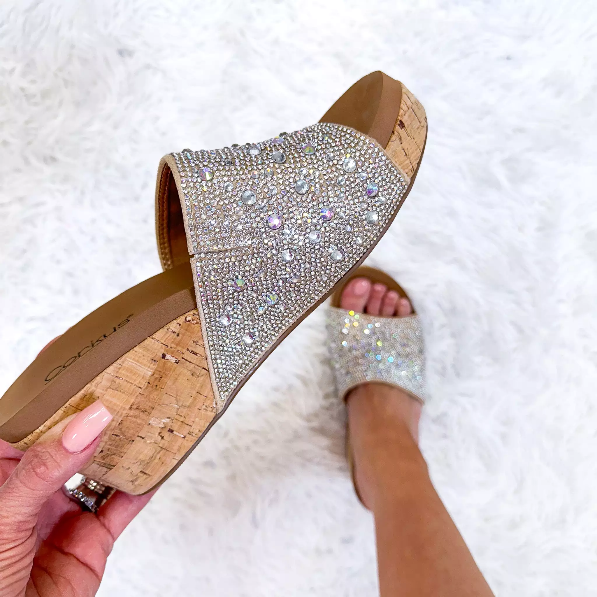 Corkys's Sunlight Clear Bling Wedge