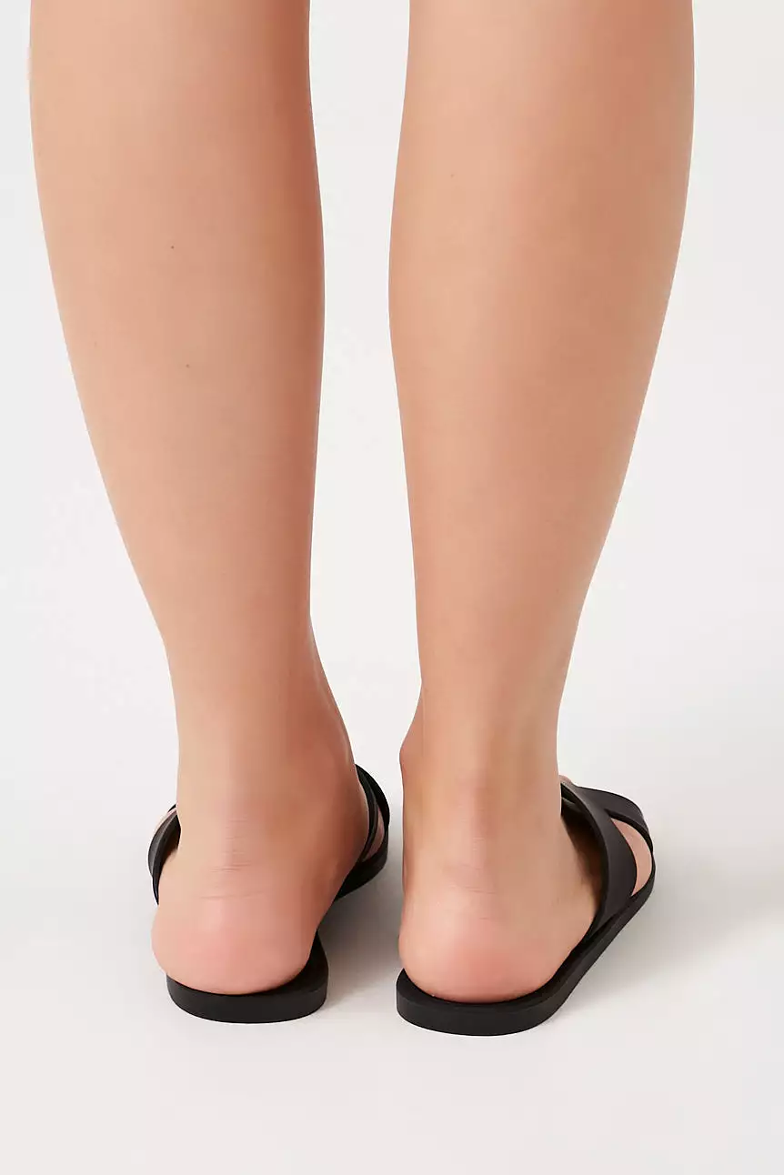 Crisscross Square-Toe Sandals