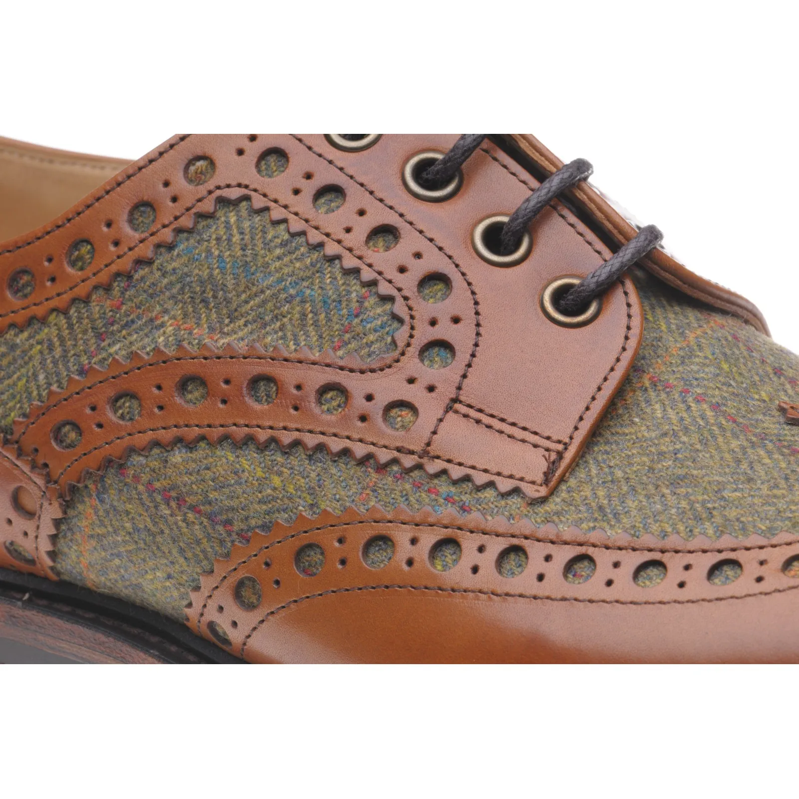 Dartmoor  tweed rubber-soled brogues