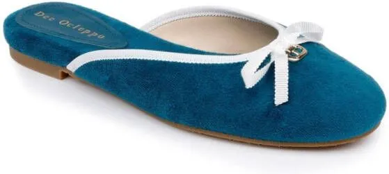 Dee Ocleppo Athens terry-cloth mules Blue